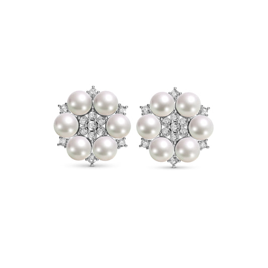 Timeless Pearl Kudi & 92.5 Silver Stud Earrings