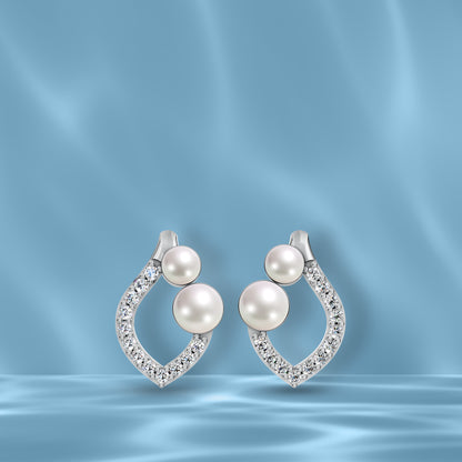 Radiance Pearl & 92.5 Silver Earrings