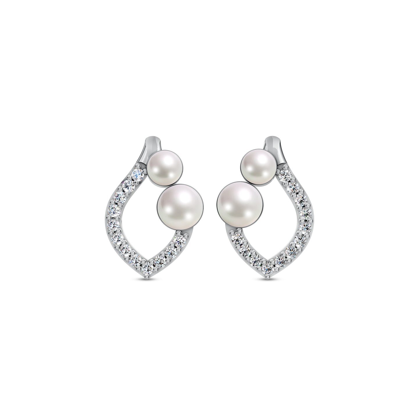 Radiance Pearl & 92.5 Silver Earrings
