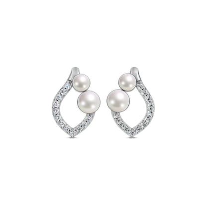 Radiance Pearl & 92.5 Silver Earrings
