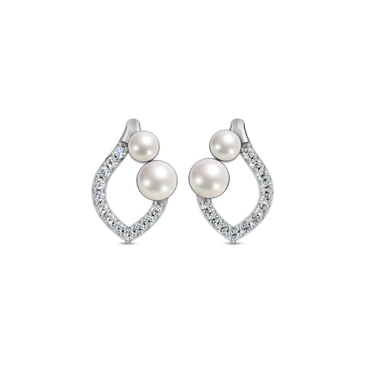 Radiance Pearl & 92.5 Silver Earrings