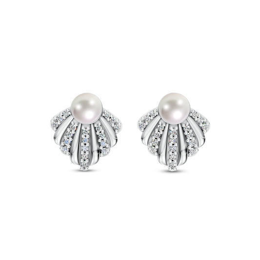 Shimmer Pearl & 92.5 Silver Earrings