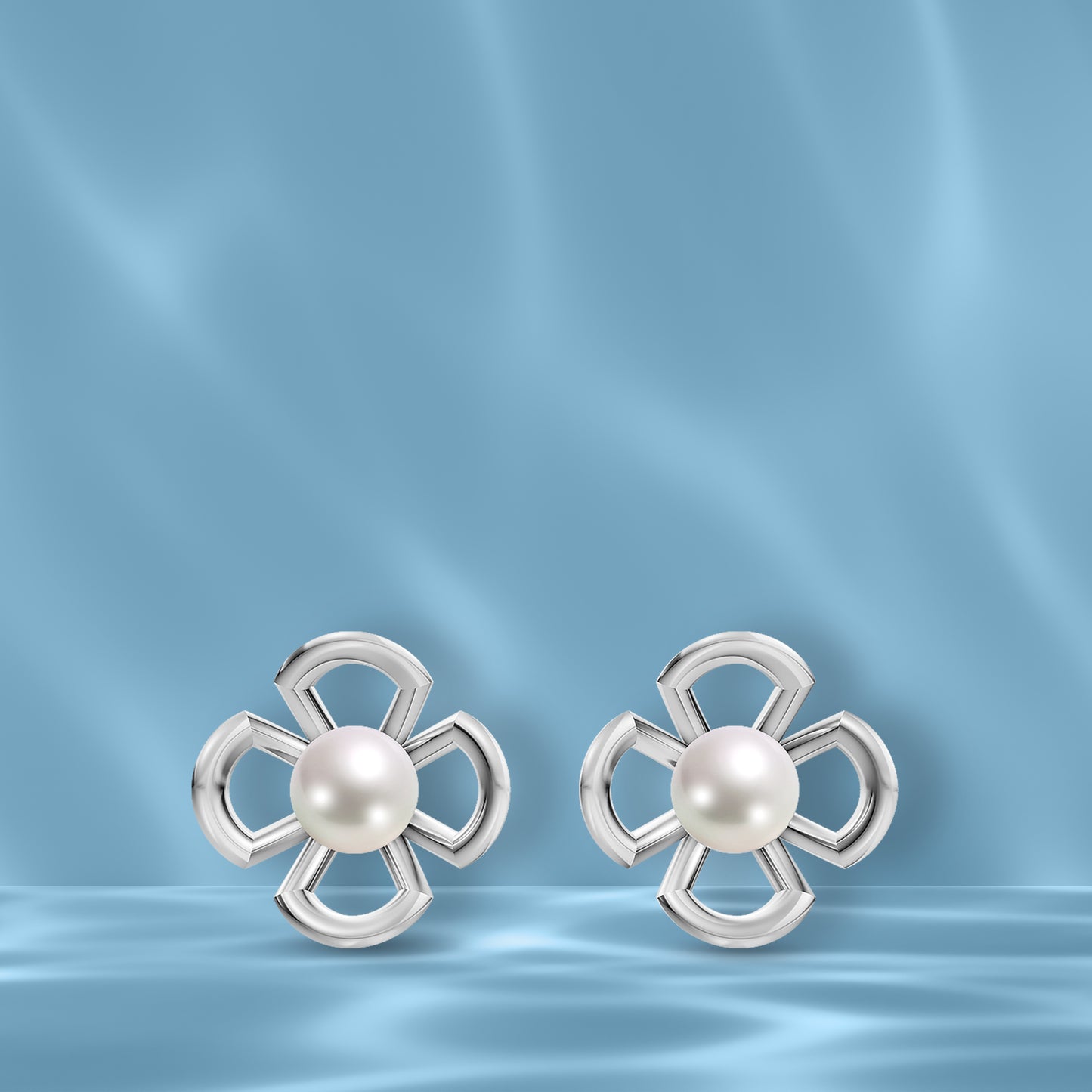 Everyday Pearls & 92.5 Silver Earrings