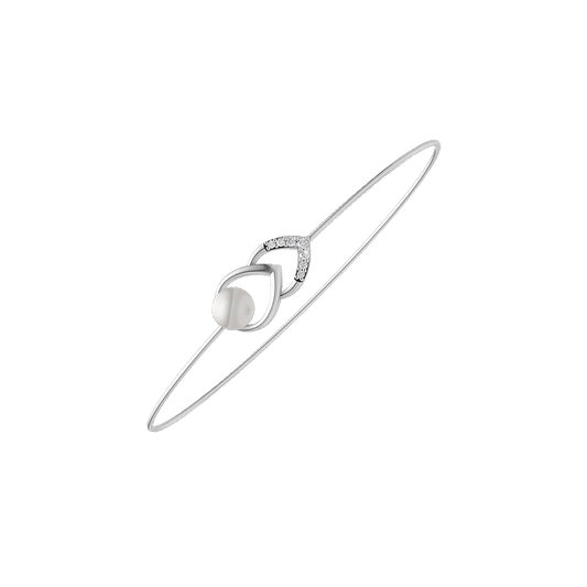 Essence Pearl & 92.5 Silver Kada/Bracelet