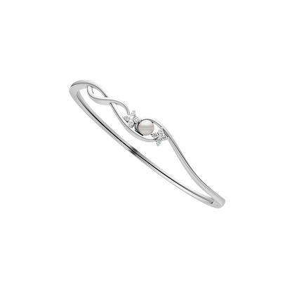 Eternal Pearl & 92.5 Silver Kada/Bracelet