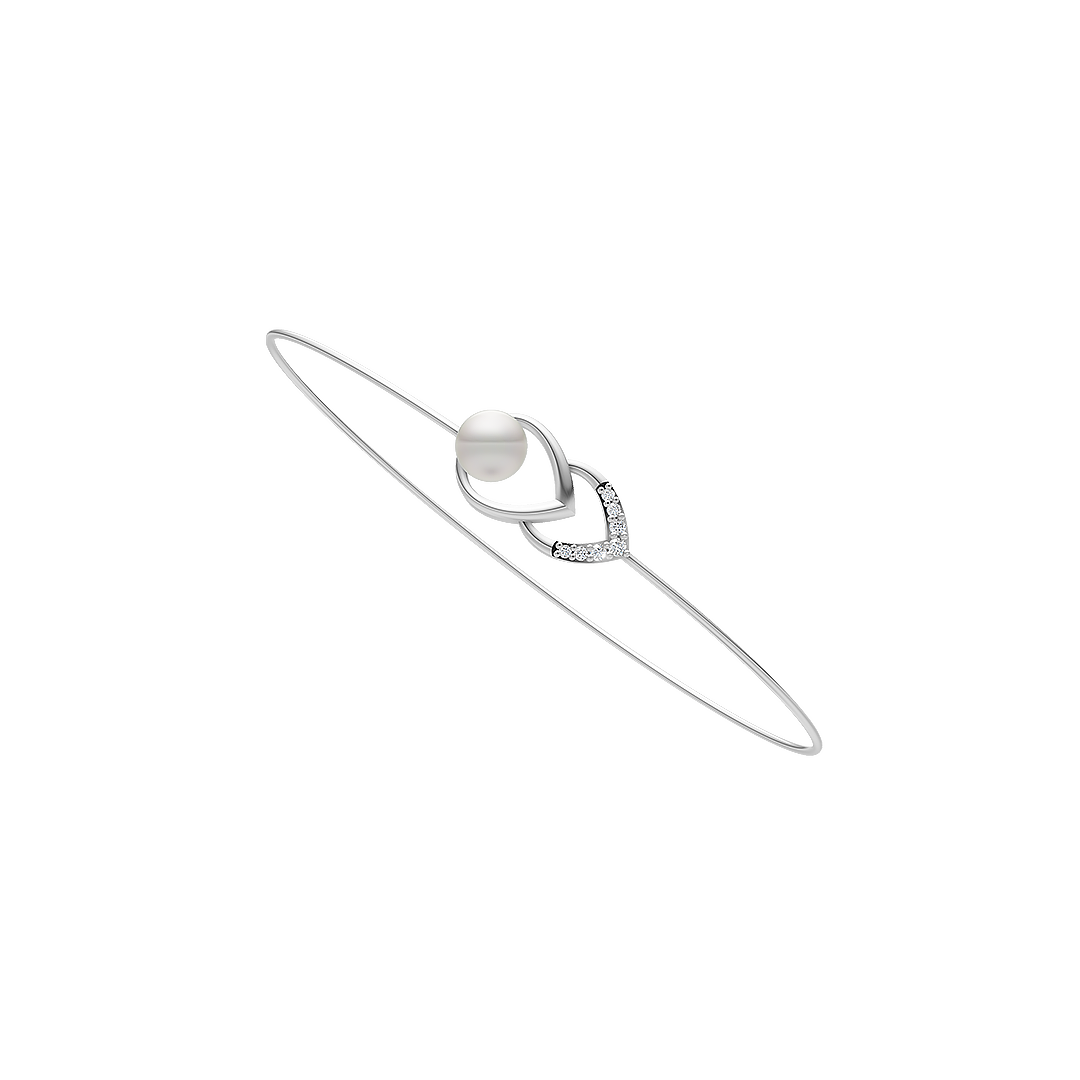 Essence Pearl & 92.5 Silver Kada/Bracelet