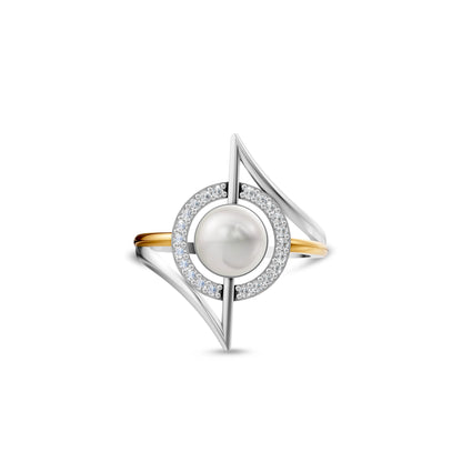 Elegant Nova 92.5 Silver And Gold Plated Finger Ring Stylish For Office Wear And Daily Wear