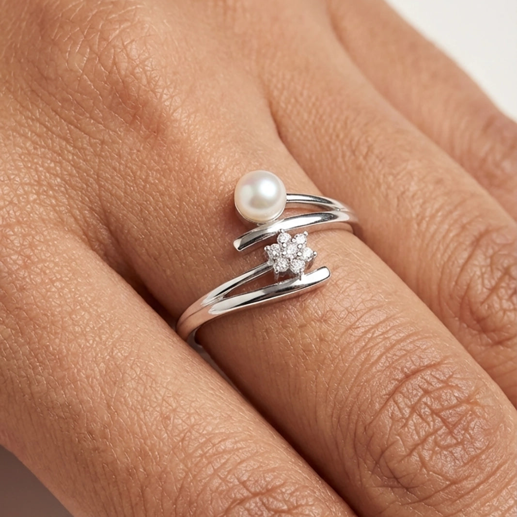 Women's ring in 925 silver premium and minimal design