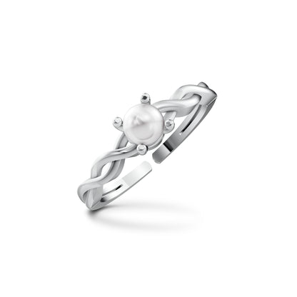 Tressa Pearl & 92.5 Silver Finger Ring