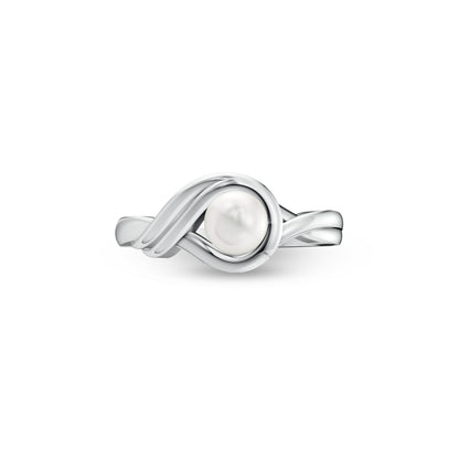 Weva Pearl & 92.5 Silver Finger Ring