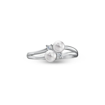 Twine Pearl & 92.5 Silver Finger Ring
