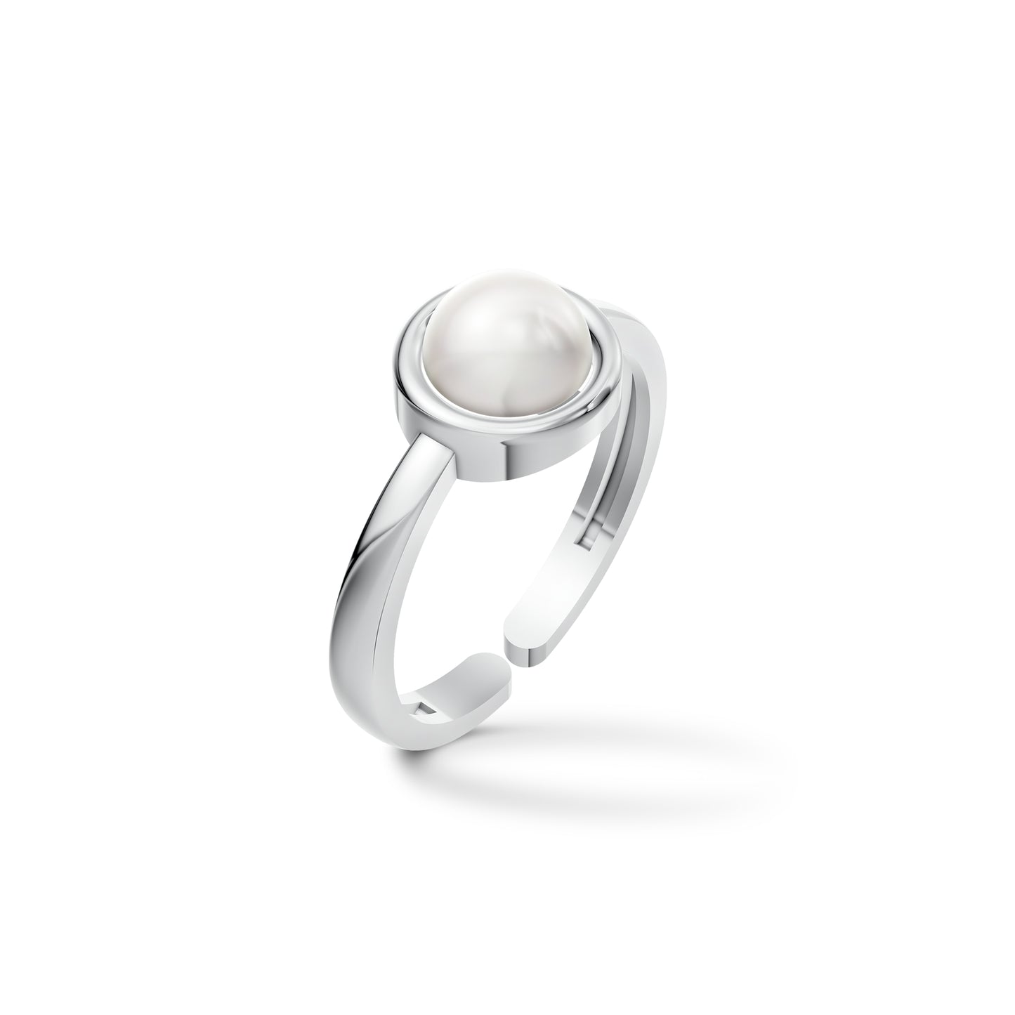 Elegant Pearl & 92.5 Silver Finger Ring