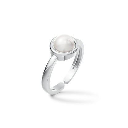 Elegant Pearl & 92.5 Silver Finger Ring