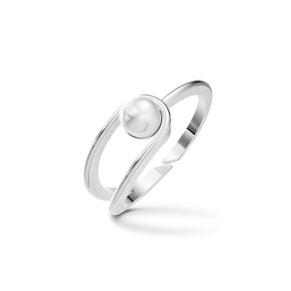 Classic Merge Pearl & 92.5 Silver Finger Ring
