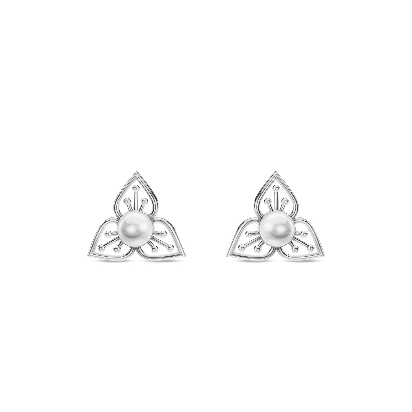 Tria Freshwater Pearl & 92.5 Silver Pendant Set