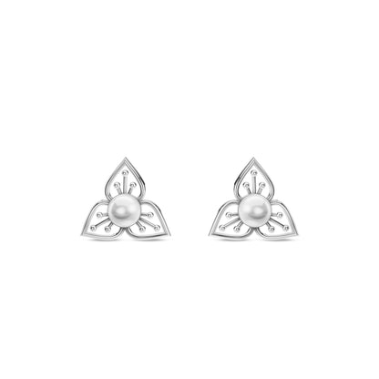 Tria Freshwater Pearl & 92.5 Silver Pendant Set
